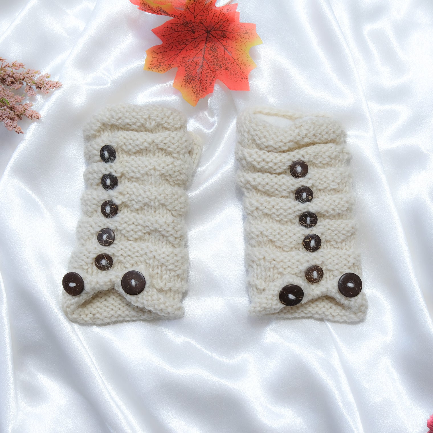 Knitted Fleece Lined Winter Handwarmer