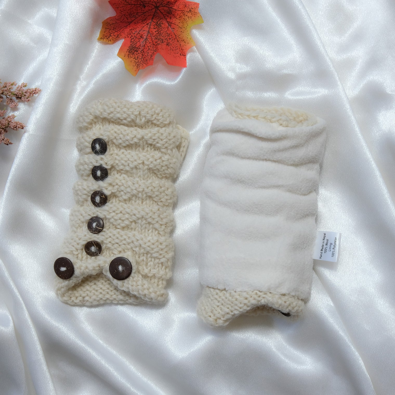 Knitted Fleece Lined Winter Handwarmer