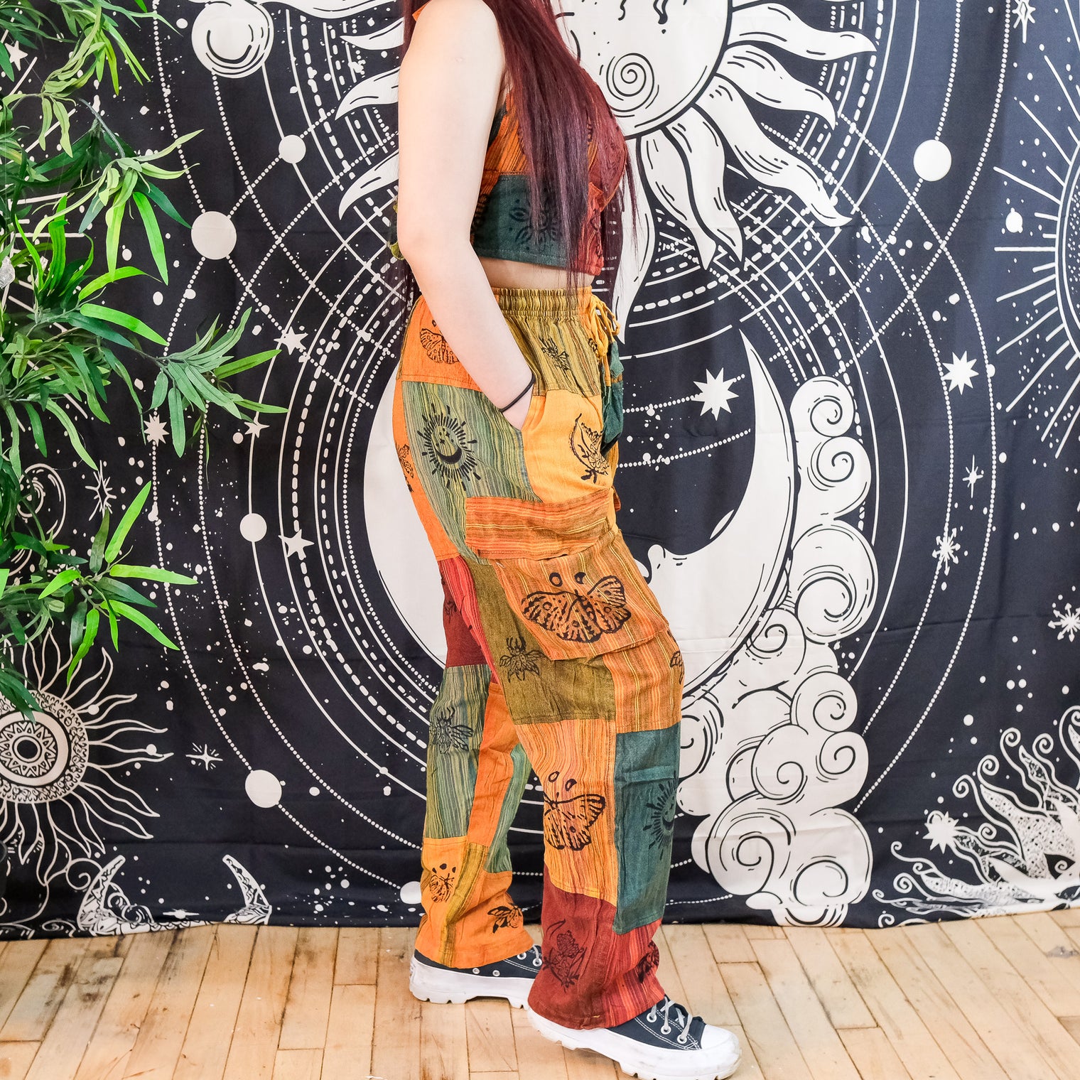 Patchwork Cargo Unisex Pants