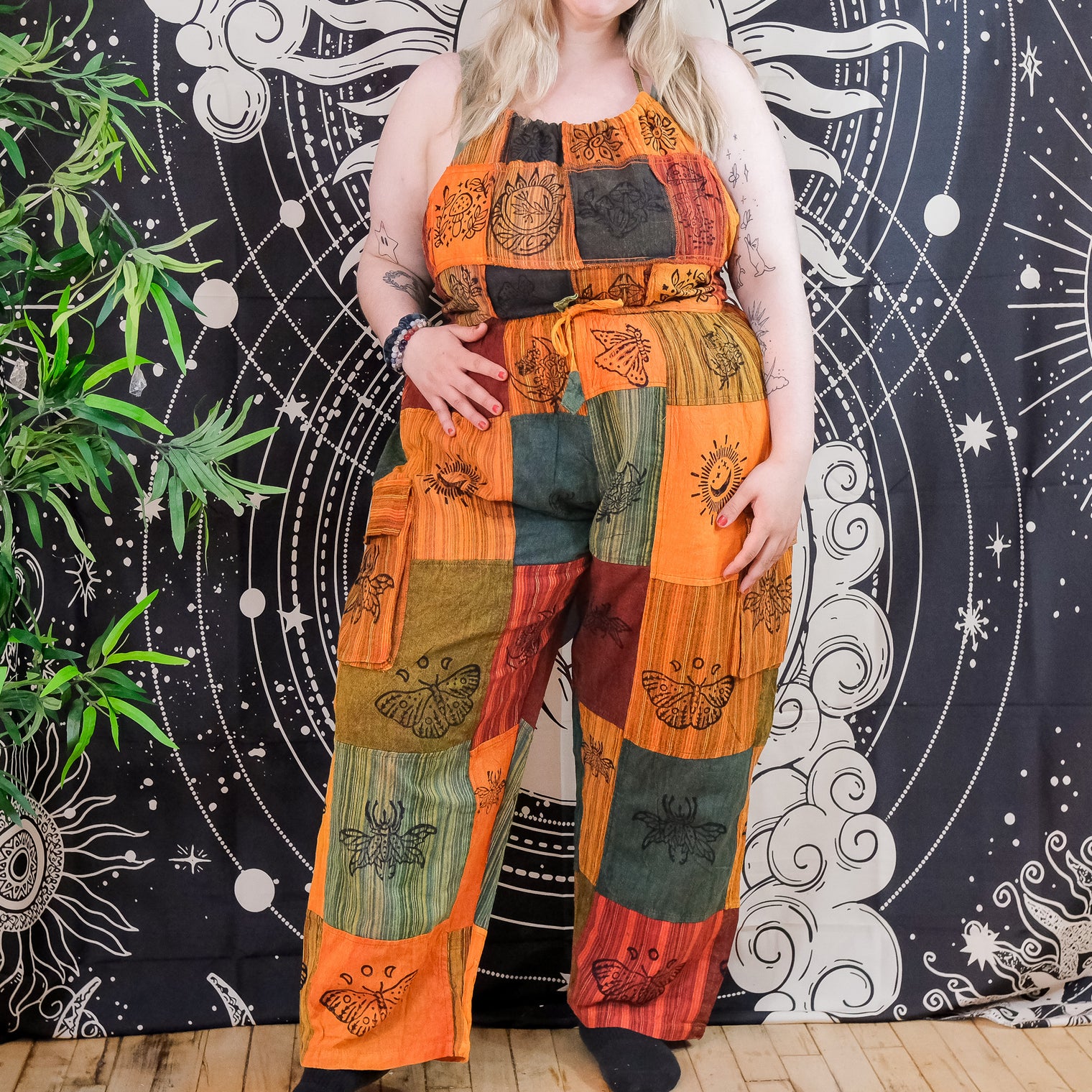 Patchwork Cargo Unisex Pants