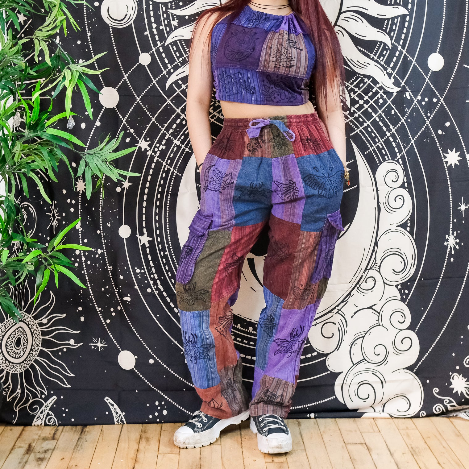 Patchwork Cargo Unisex Pants