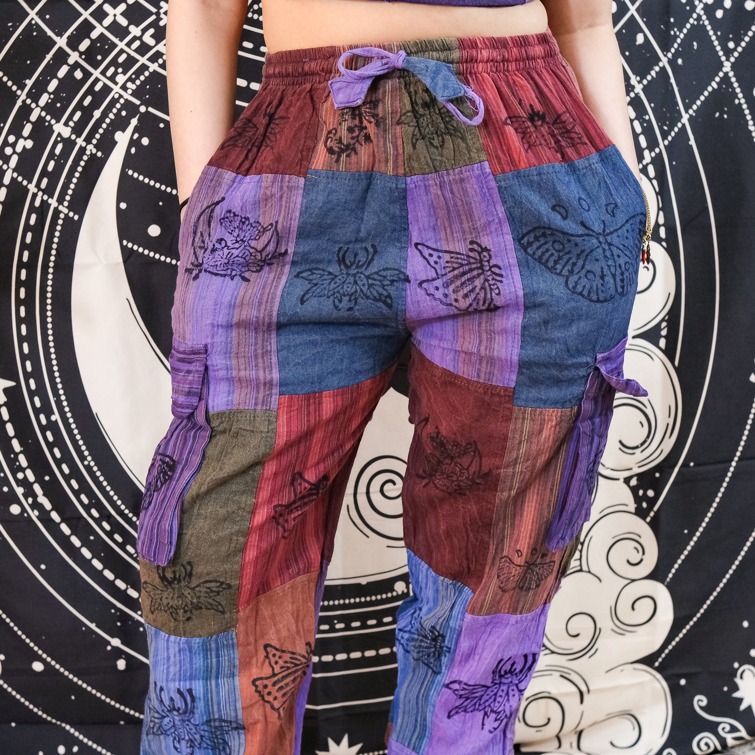 Patchwork Cargo Unisex Pants