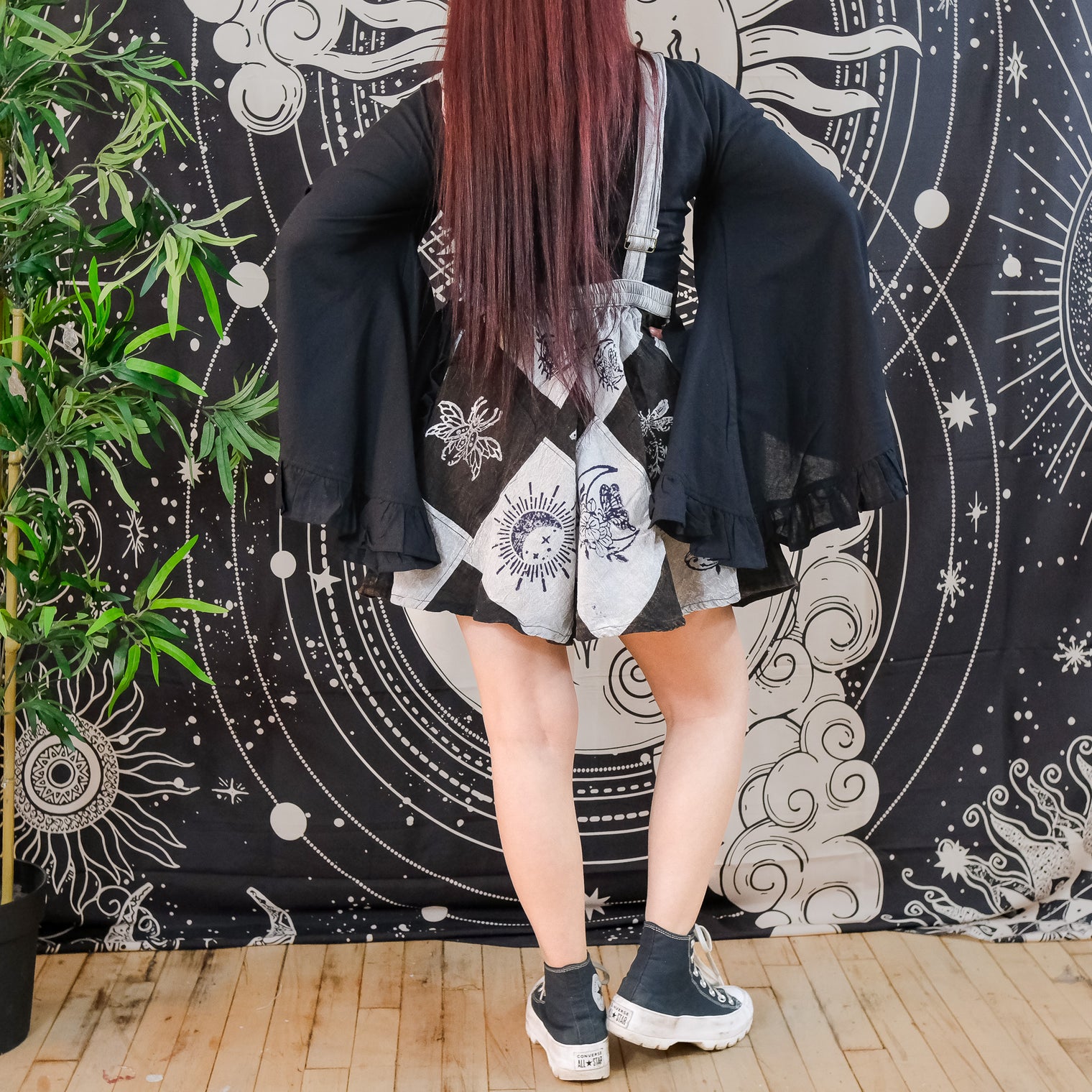 Patchwork Flowy Wide Leg Romper