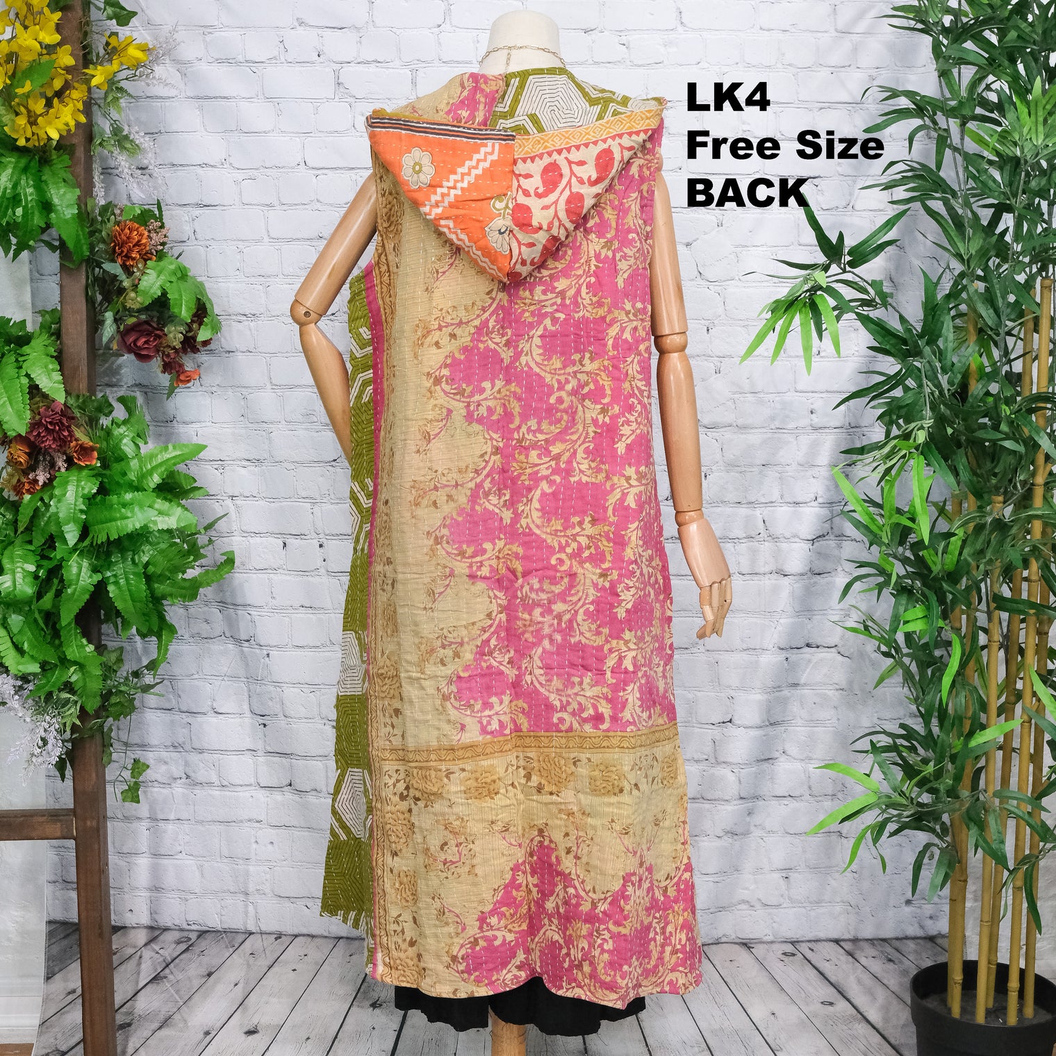 Bohemian Kantha Open Half Duster