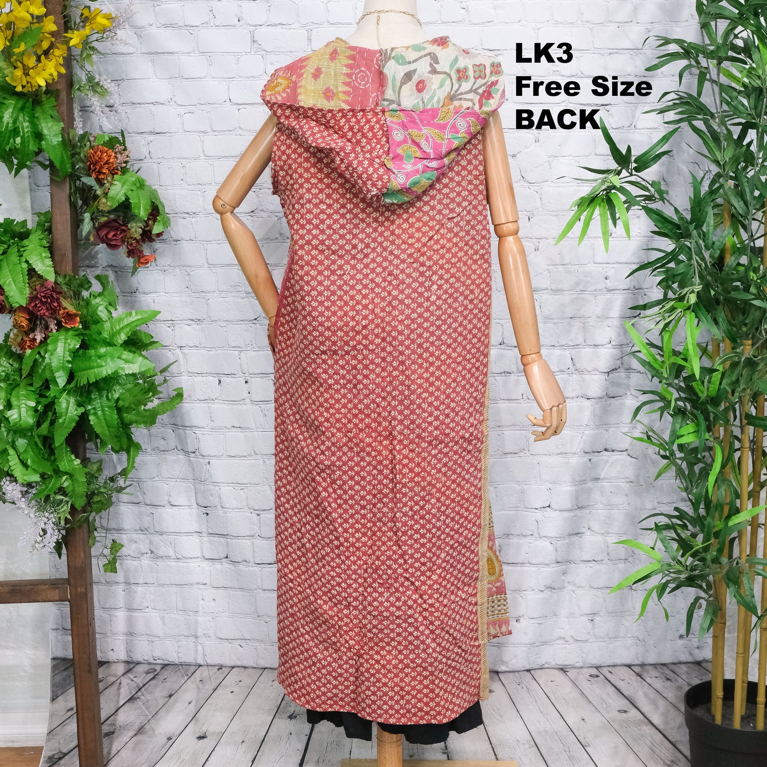 Bohemian Kantha Open Half Duster