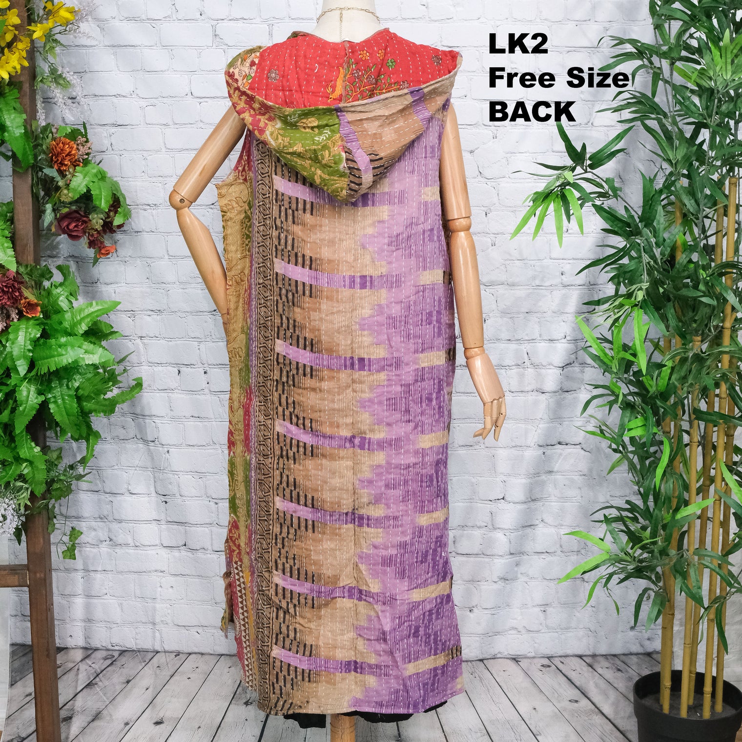 Bohemian Kantha Open Half Duster