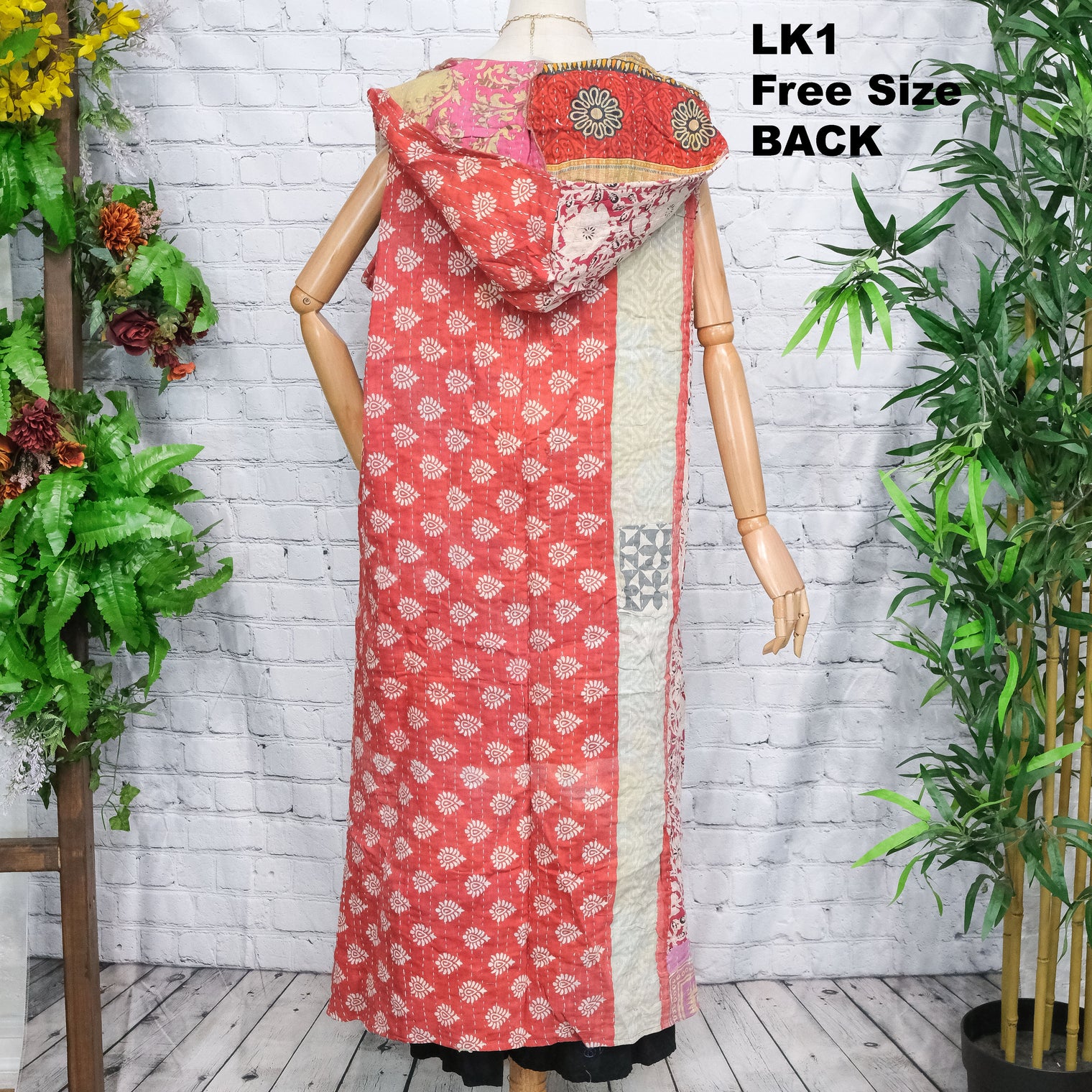 Bohemian Kantha Open Half Duster