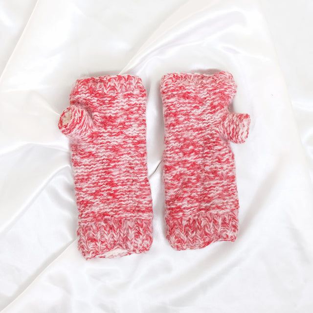 Knitted Handwarmer with Fleece Lining