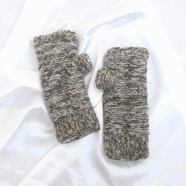 Knitted Handwarmer with Fleece Lining