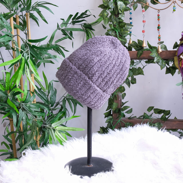 Soft Solid Color Fleece Lined Beanie