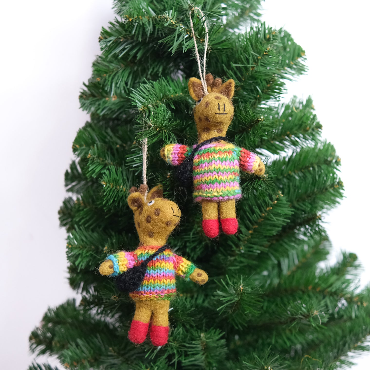 Handmade Felt Safari Animal Ornament