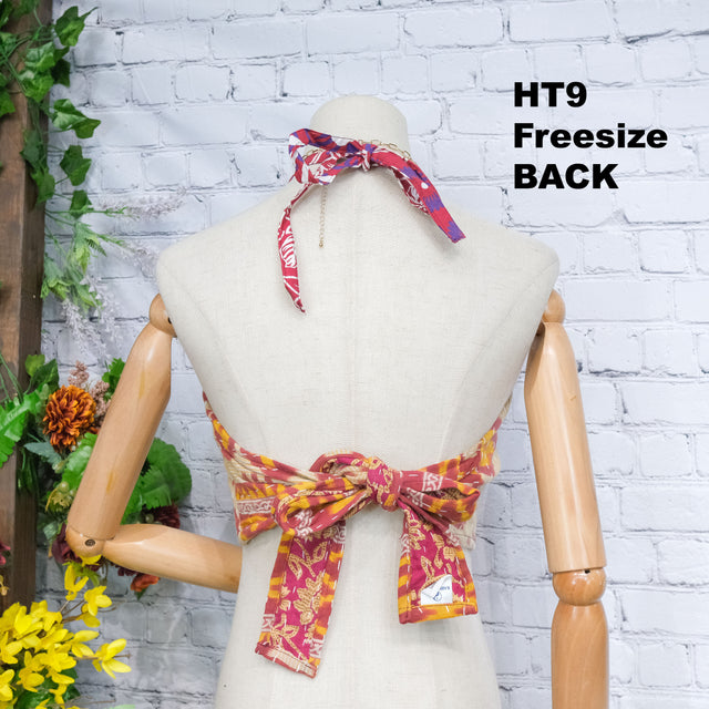 Kantha Boho Reversible Halter Top