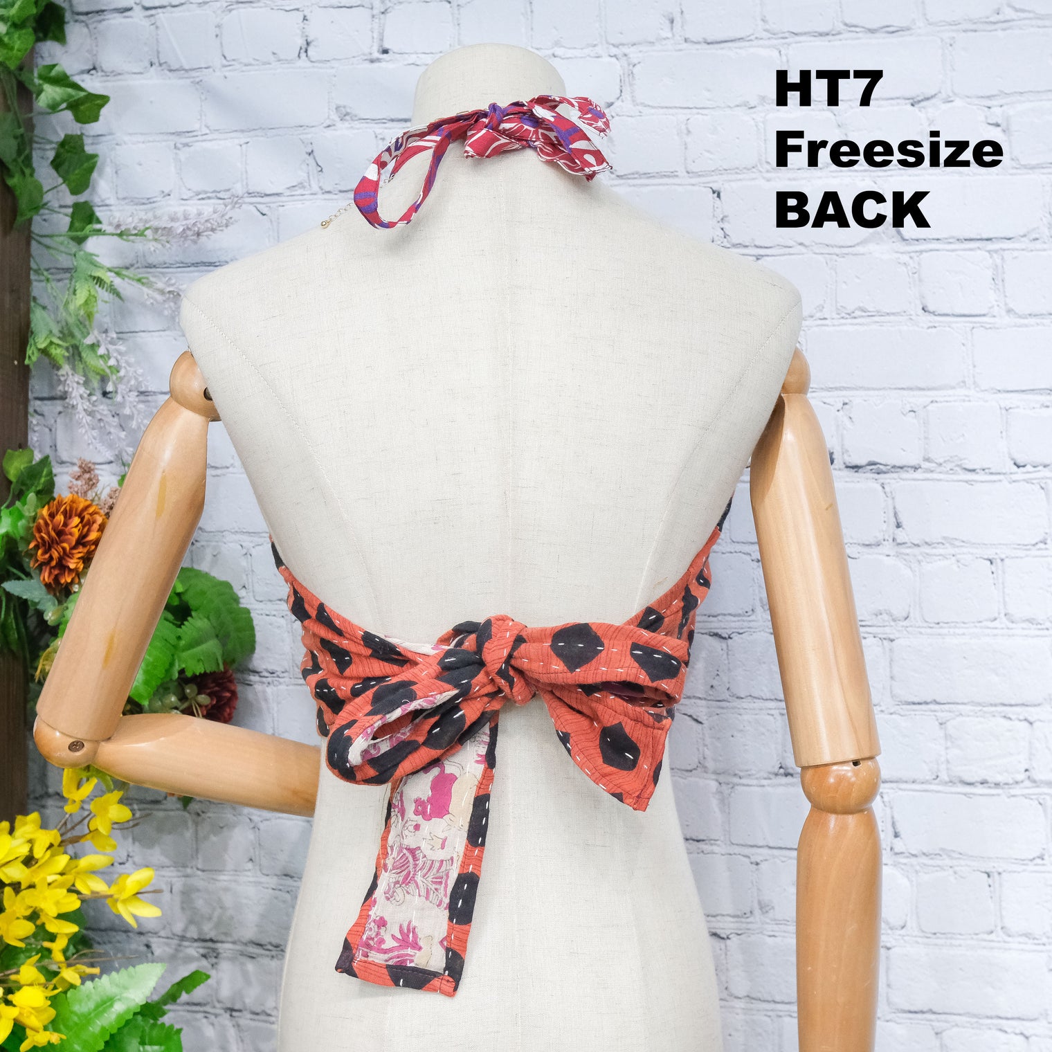 Kantha Bohemian Reversible Halter Top