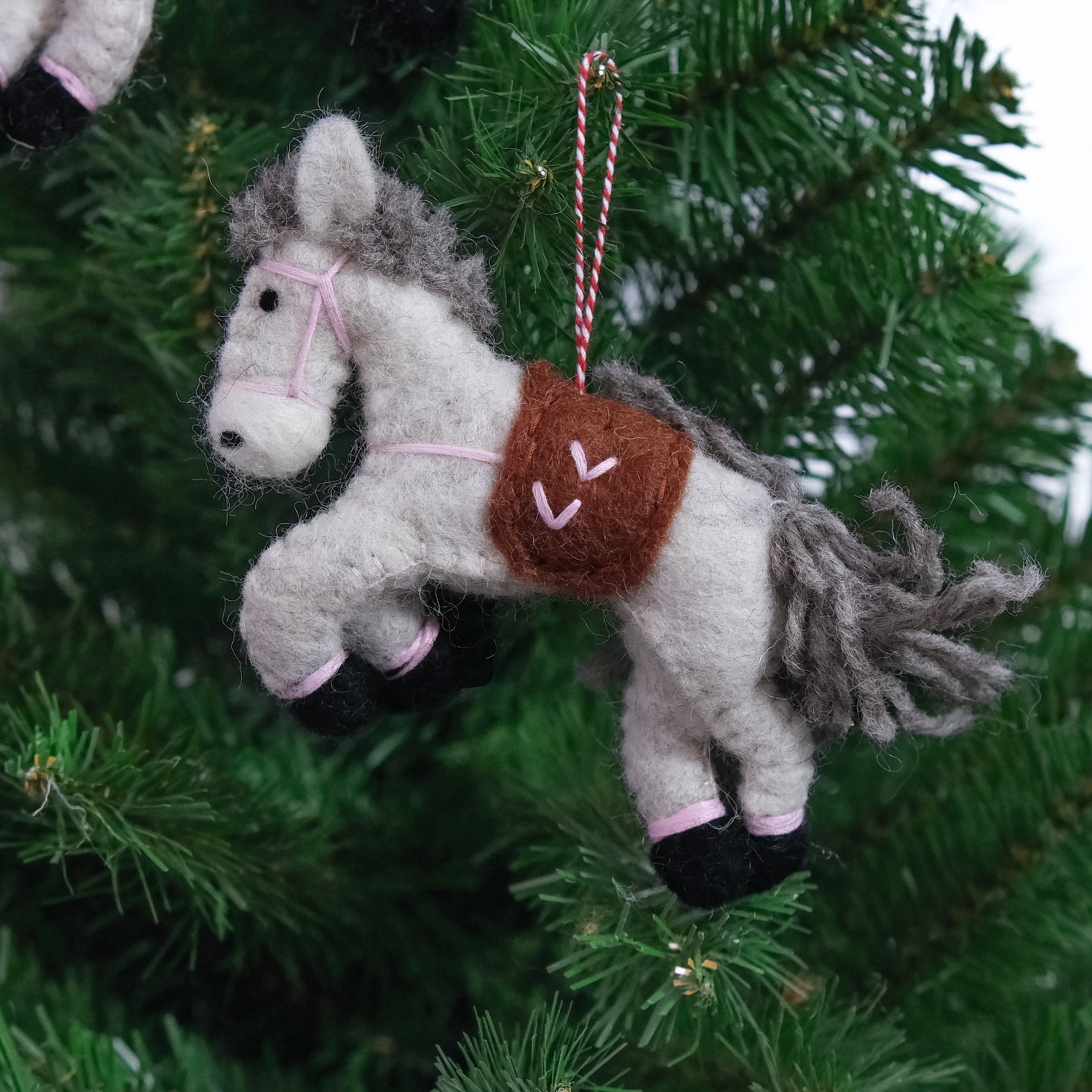 Handmade Felt Horse Ornament