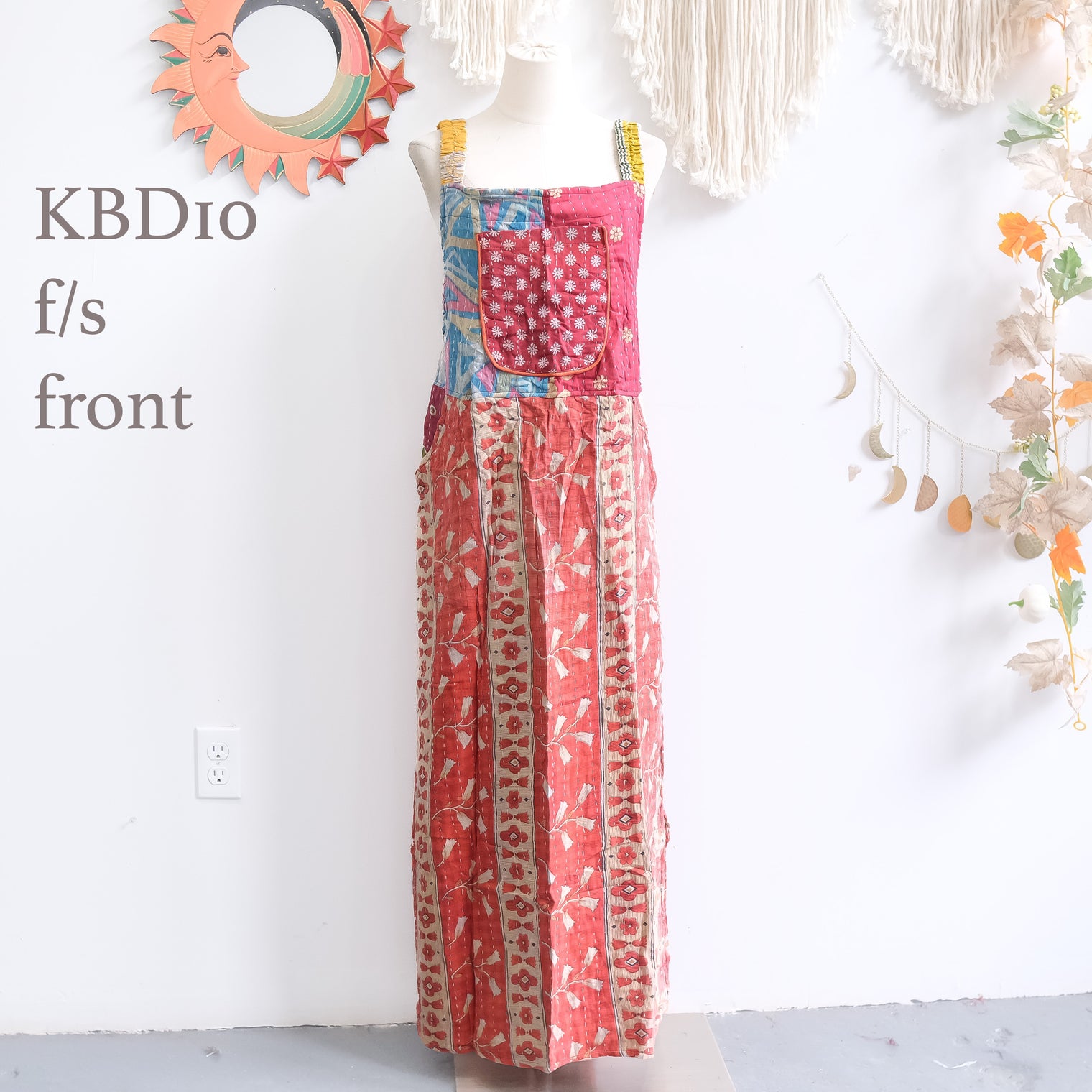 Kantha One of a Kind Bib Dress