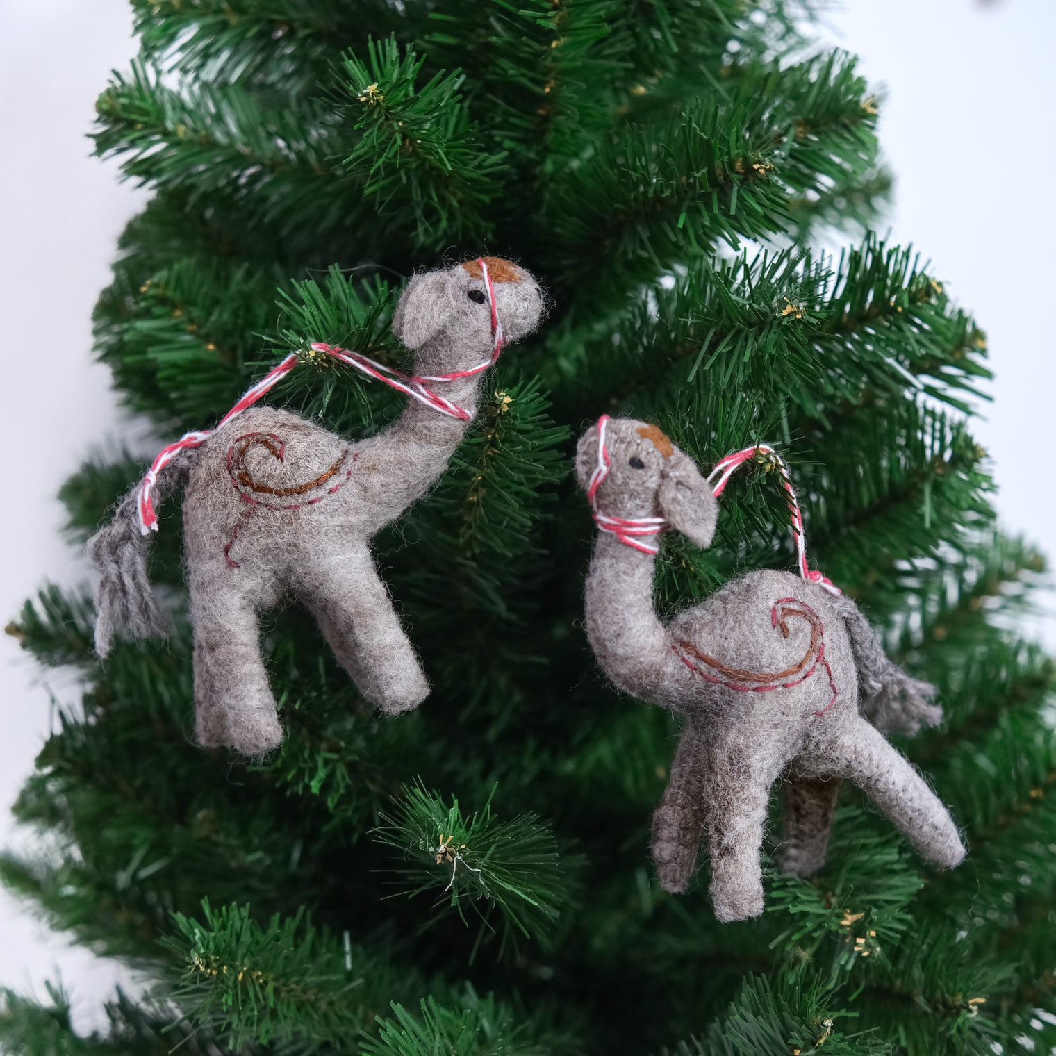 Handmade Felt Wool Camel Ornament