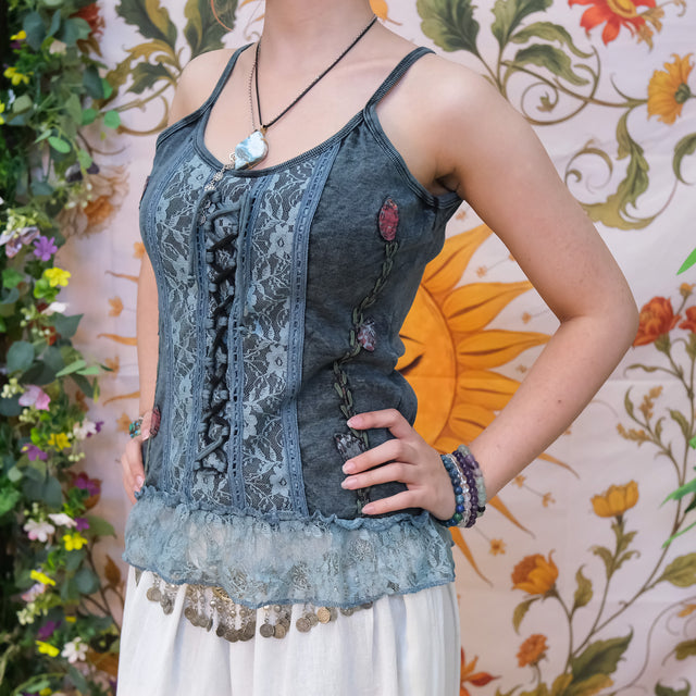 Boho Corset Lace Top