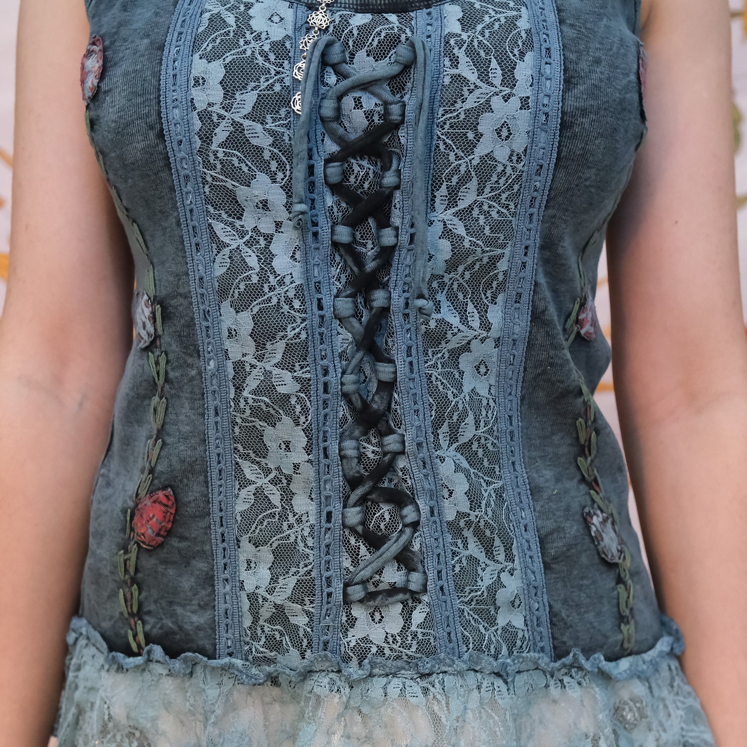 Boho Corset Lace Top