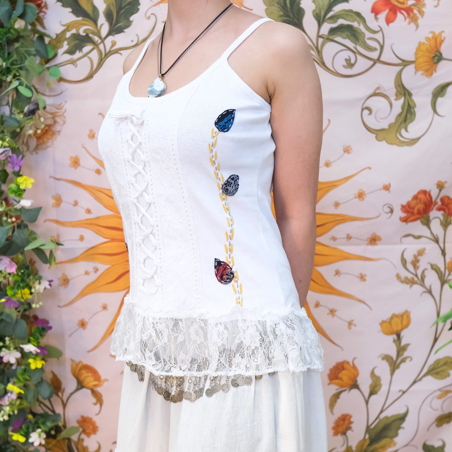 Boho Corset Lace Top