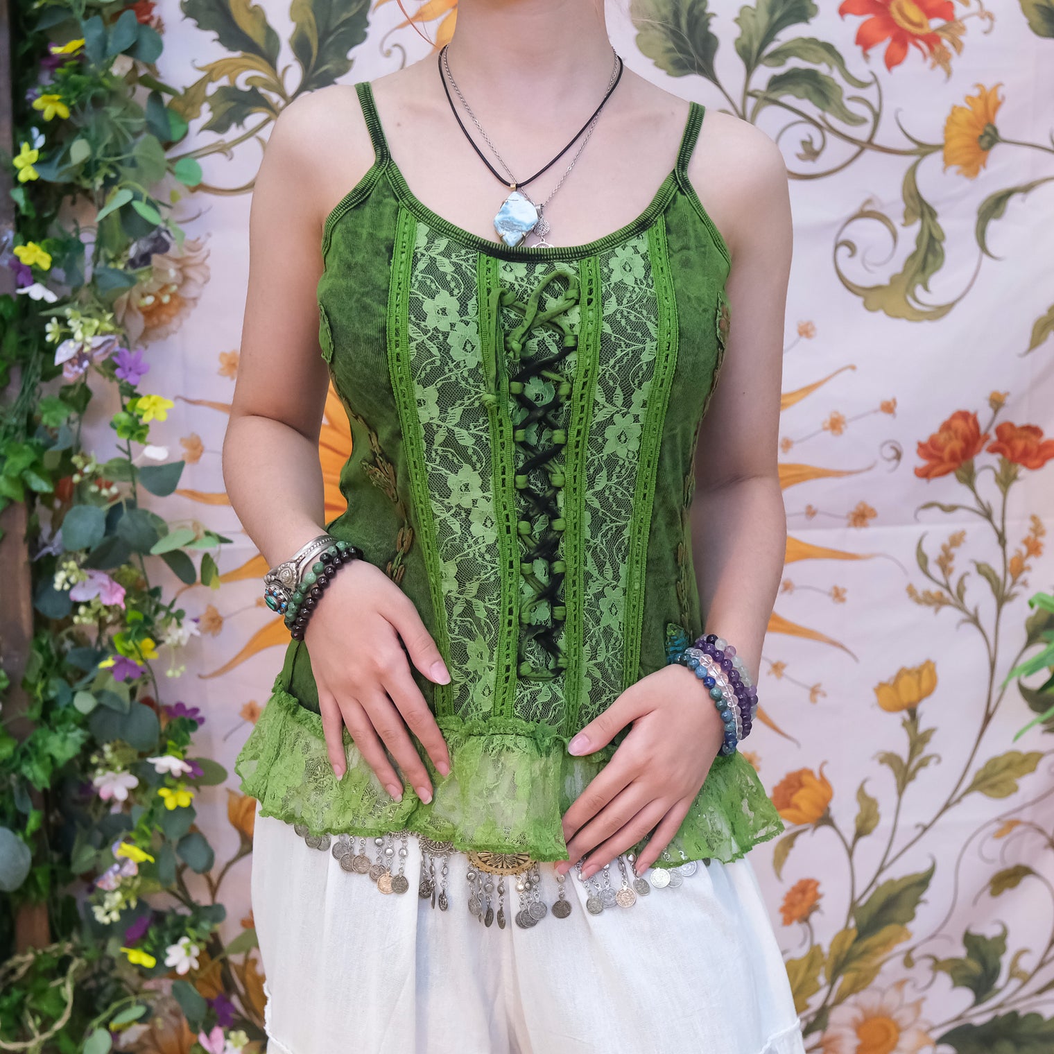 Boho Corset Lace Top