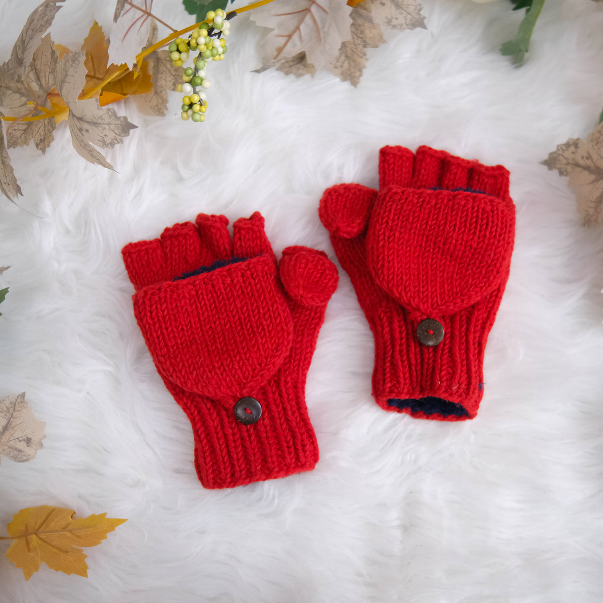 Handknit Convertible Mittens