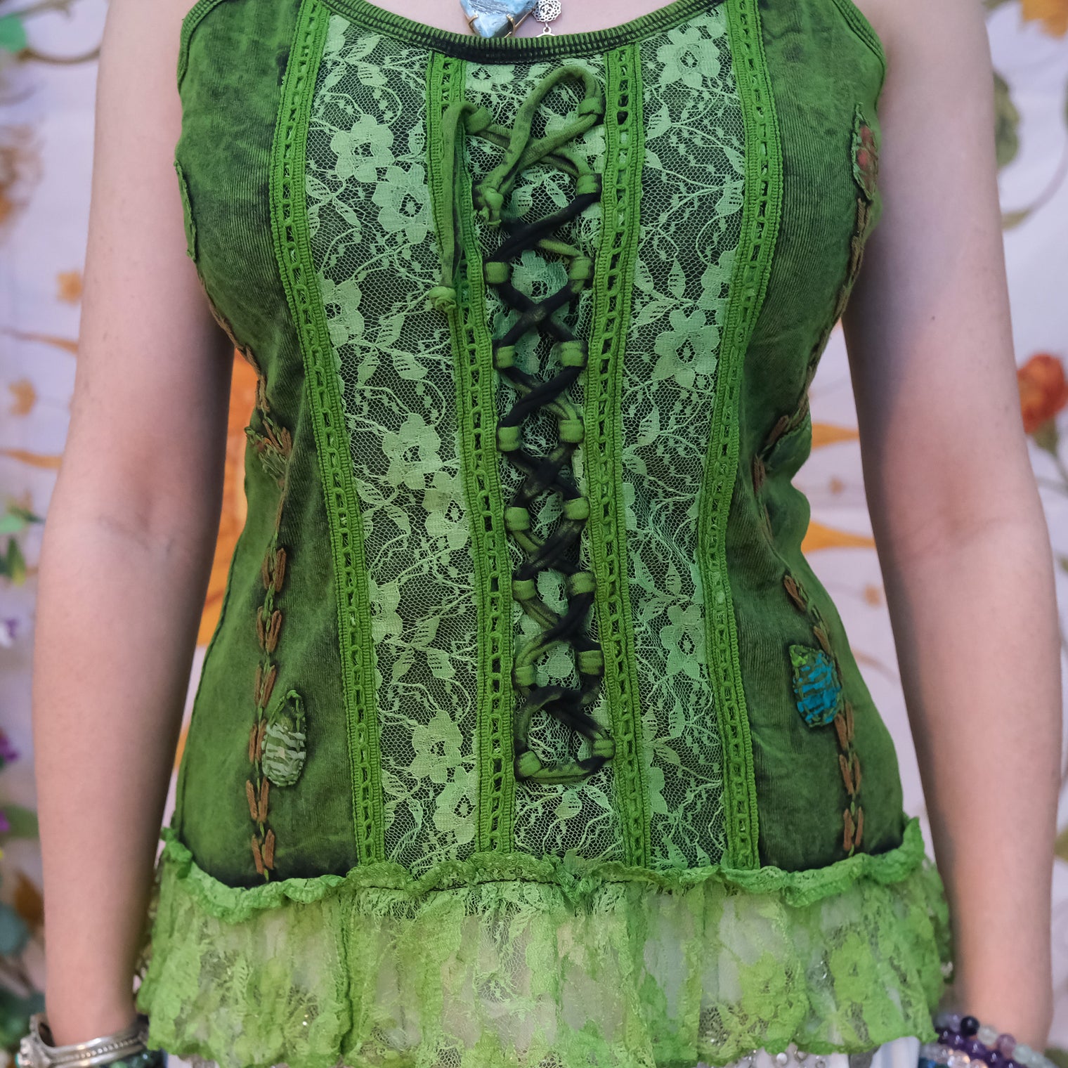 Boho Corset Lace Top