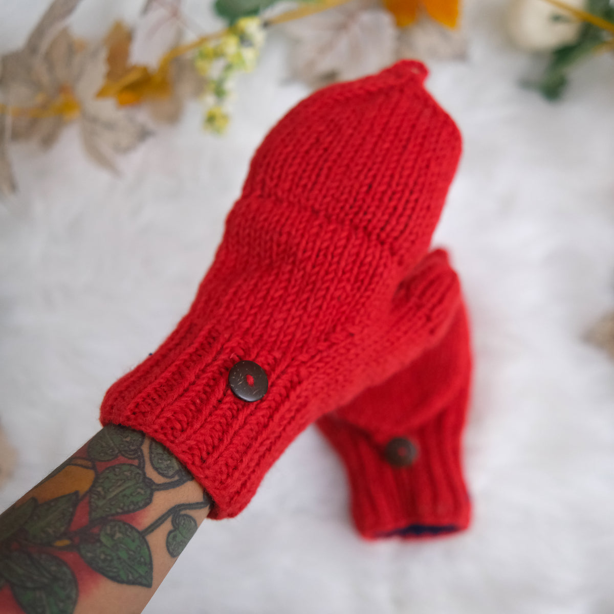 Handknit Convertible Mittens