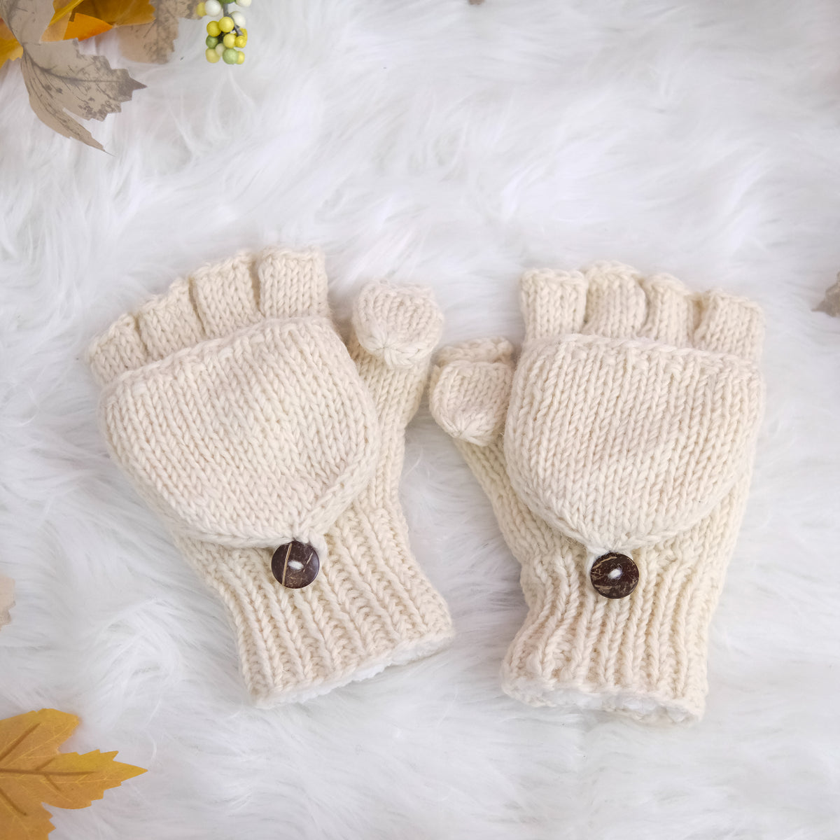 Handknit Convertible Mittens