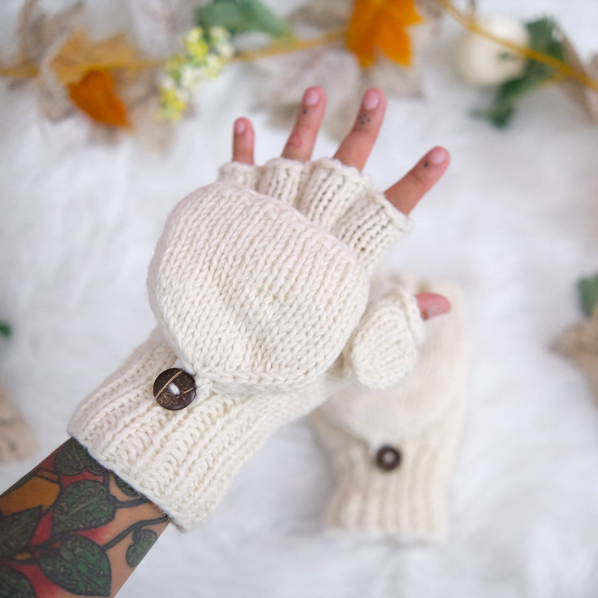 Handknit Convertible Mittens
