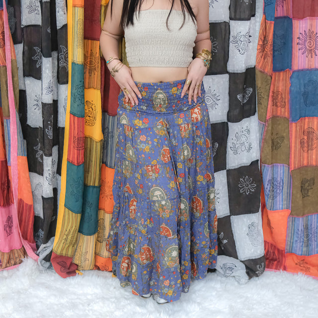 Cottagecore 2- Way Convertible Maxi Skirt & Halter Dress
