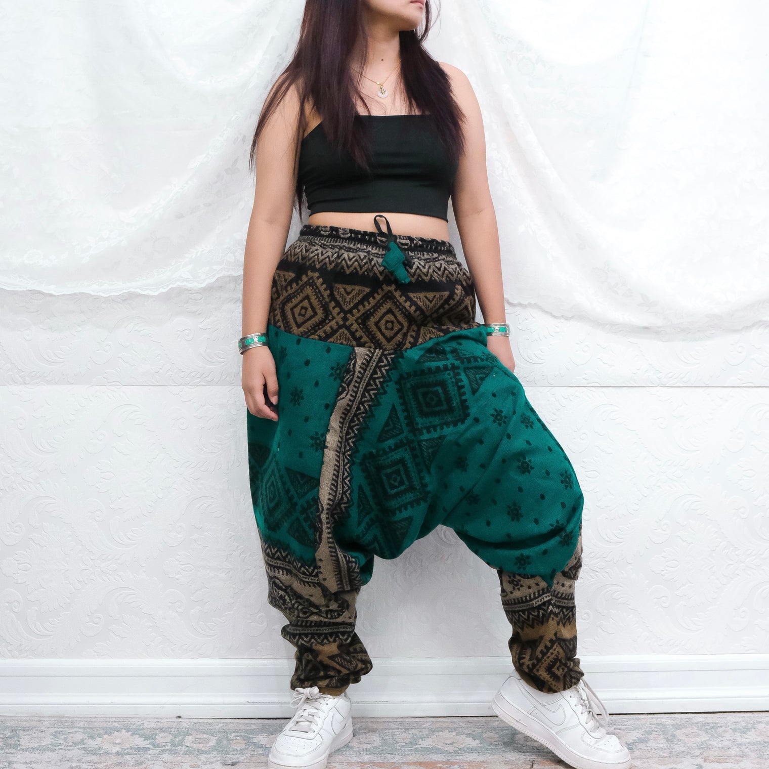 Elephant Print Harem Fall/Winter Pants