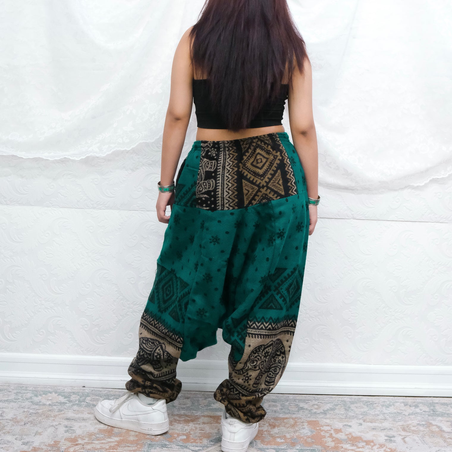 Elephant Print Harem Fall/Winter Pants