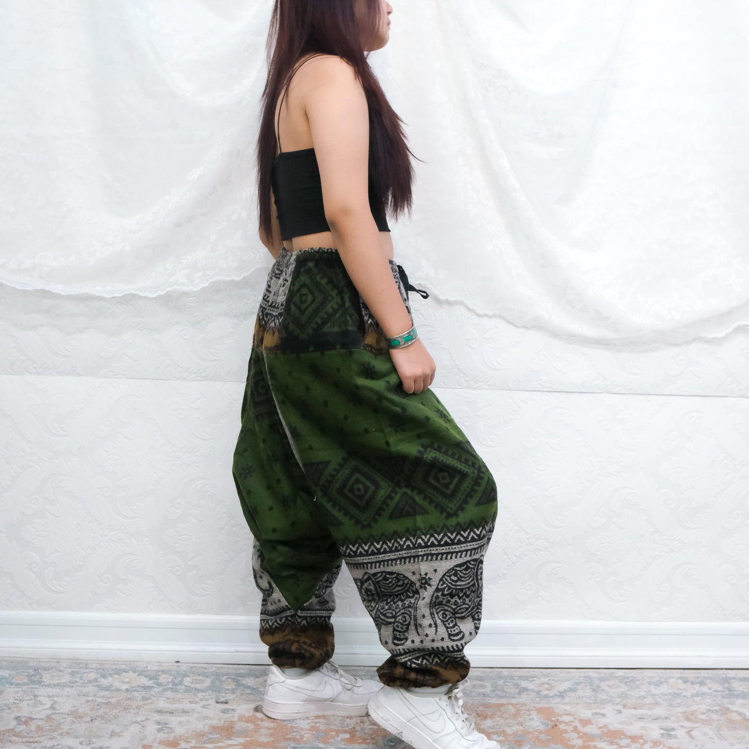 Elephant Print Harem Fall/Winter Pants