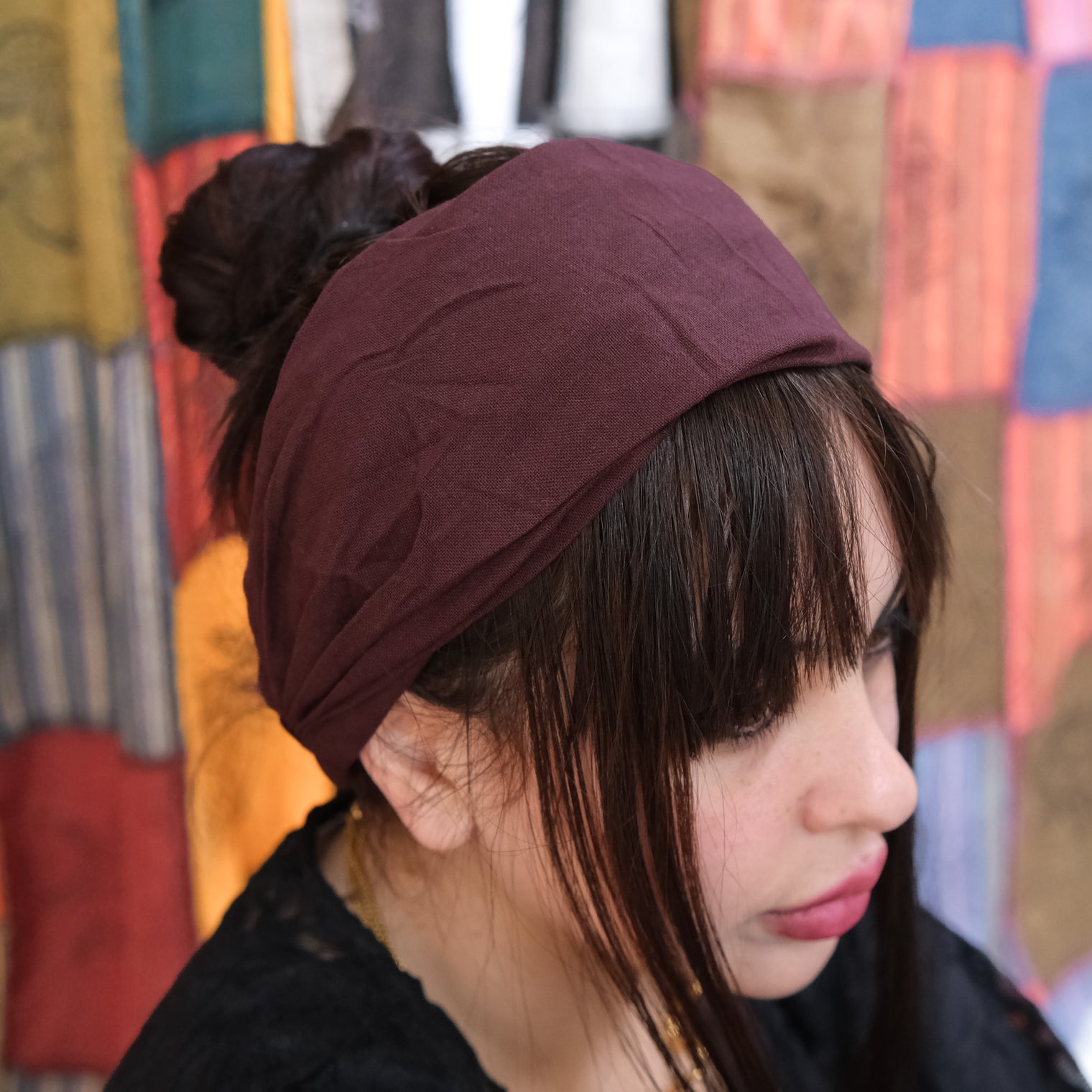 Solid Cotton Wide Headband
