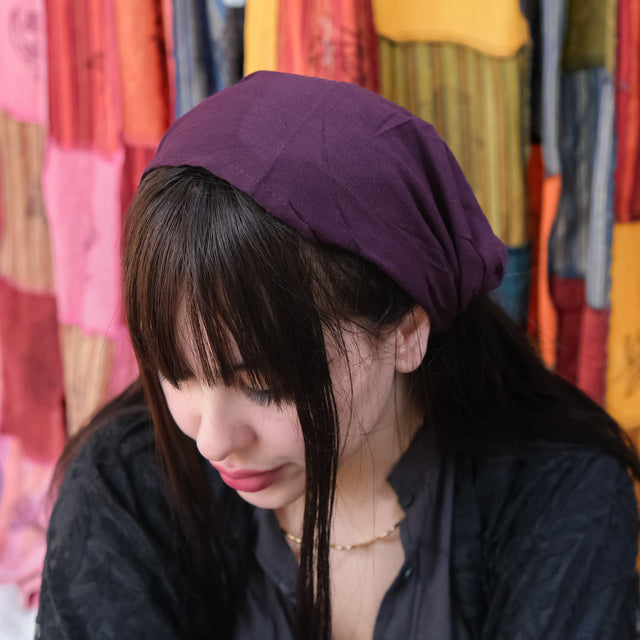 Solid Cotton Wide Headband