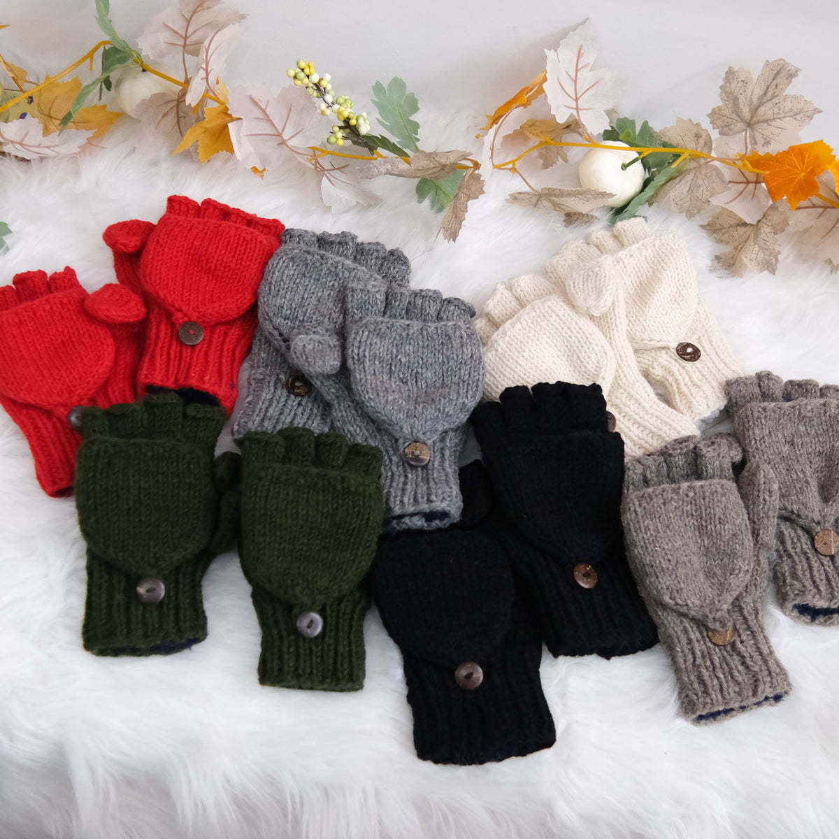 Handknit Convertible Mittens