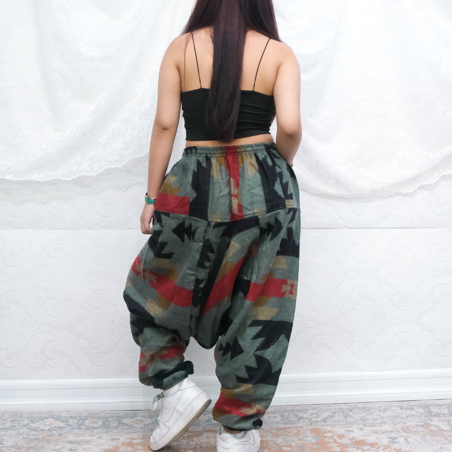 Plaid Print Warm Unisex Hippie Harem Pants