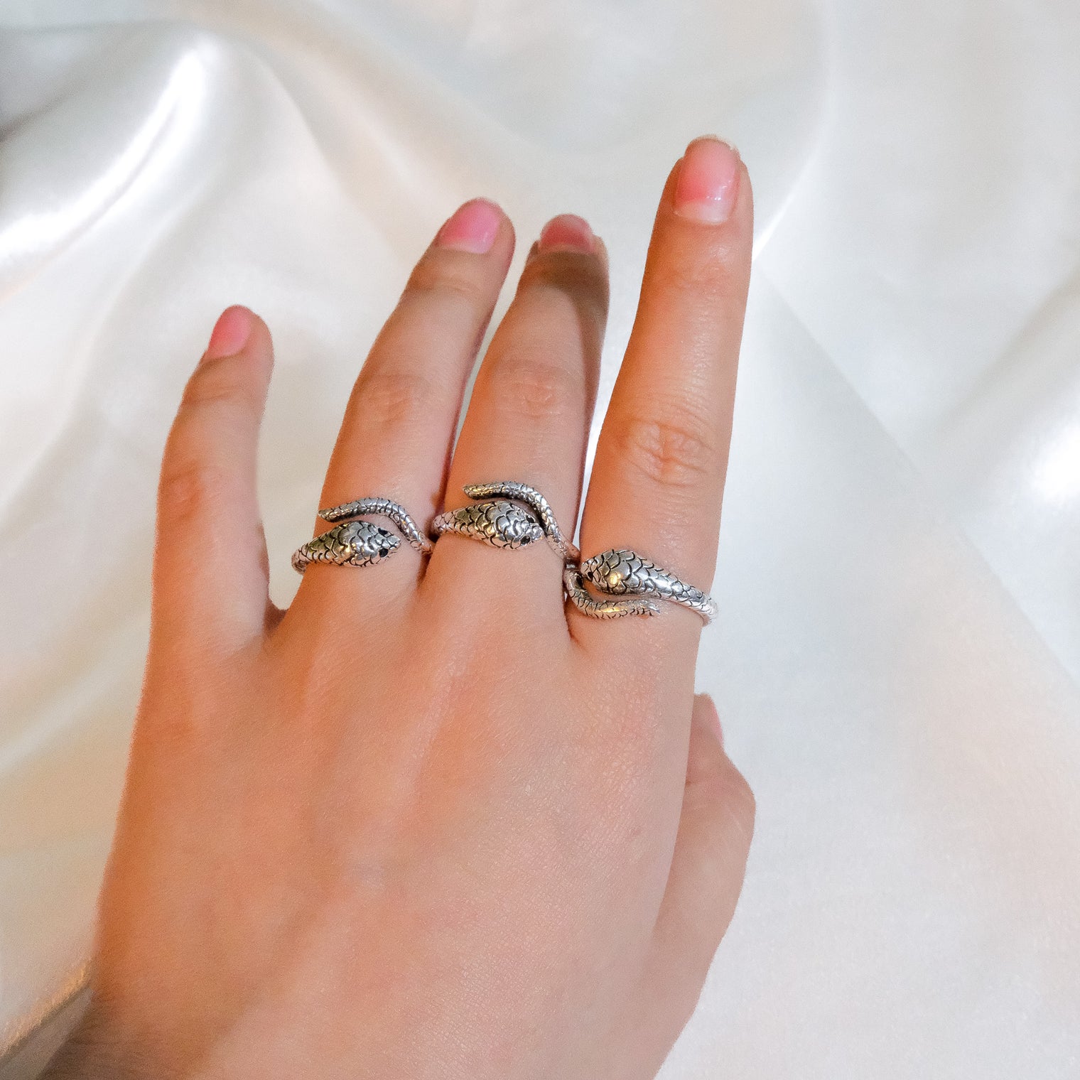 Boho Whimsy Snake Adjustable Ring