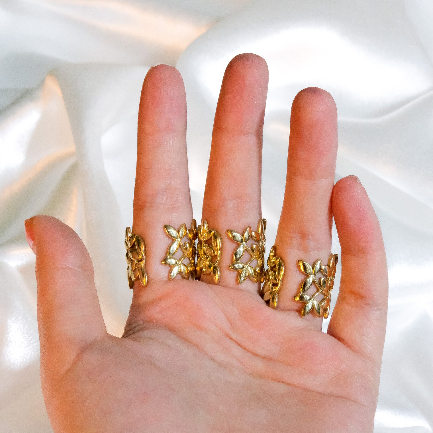 Boho Whimsy Adjustable Leaf Ring