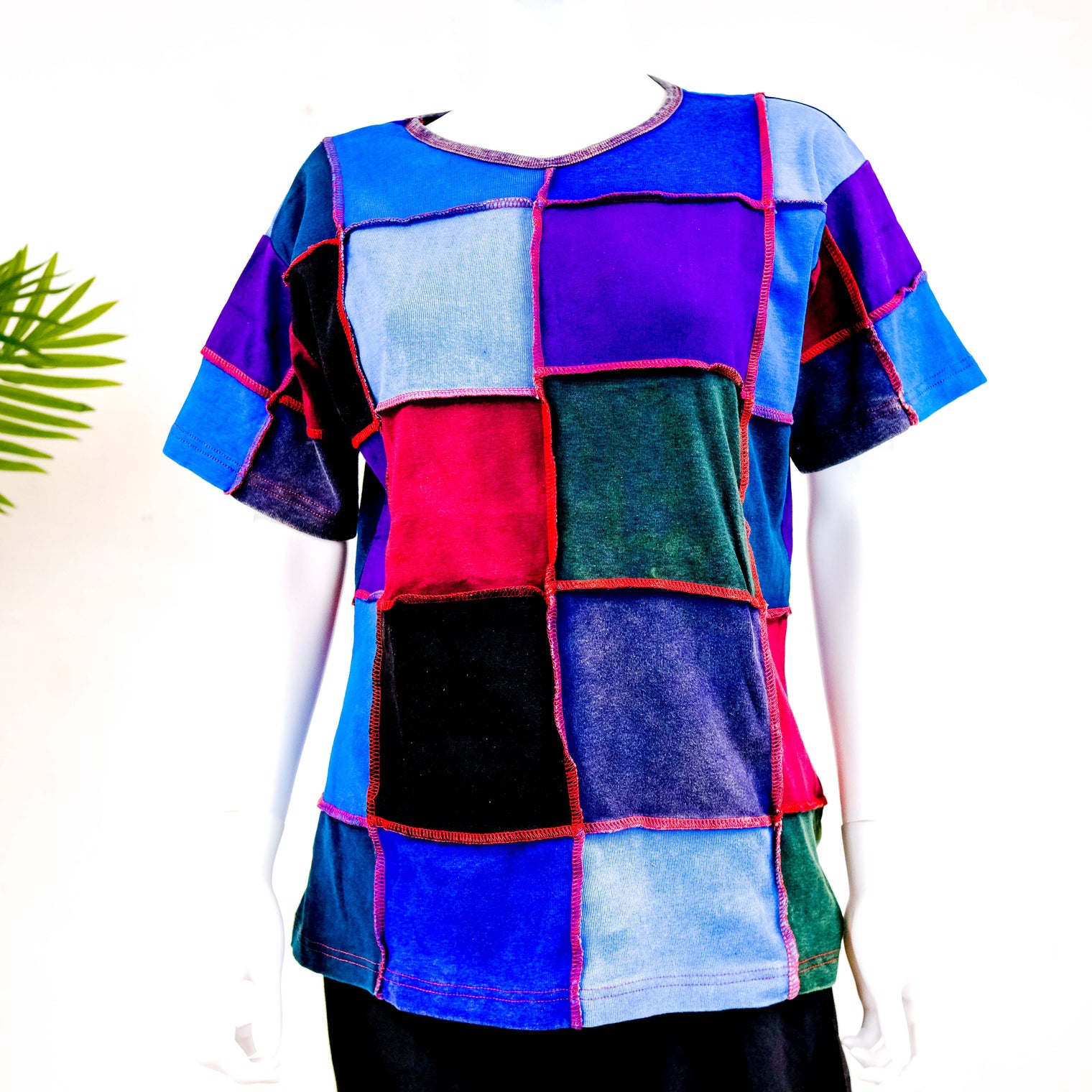 Patchwork Unisex Cotton Top