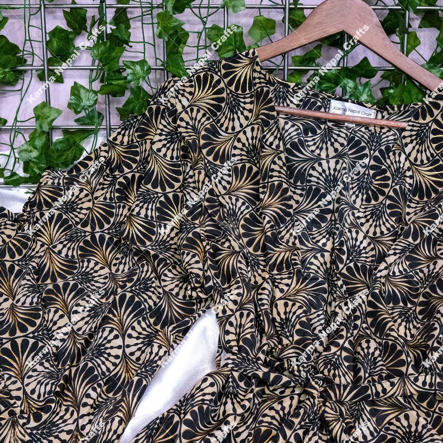 Moonlight Flowy Ruffle Sleeve Kimono with Pockets