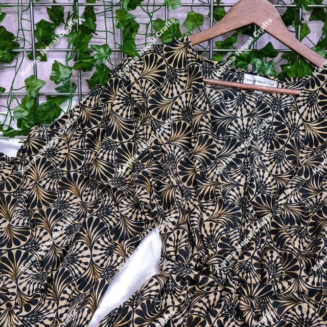 Moonlight Flowy Ruffle Sleeve Kimono with Pockets