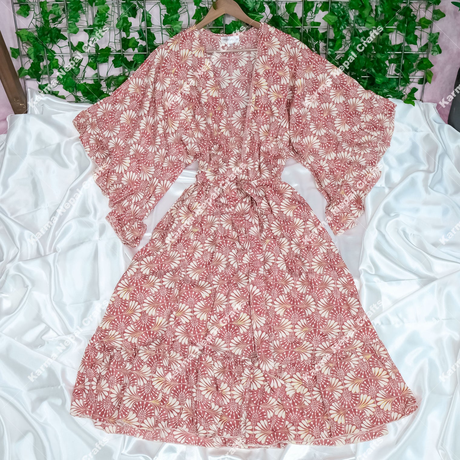 Sienna Moon Long Kimono with Ruffle Sleeve