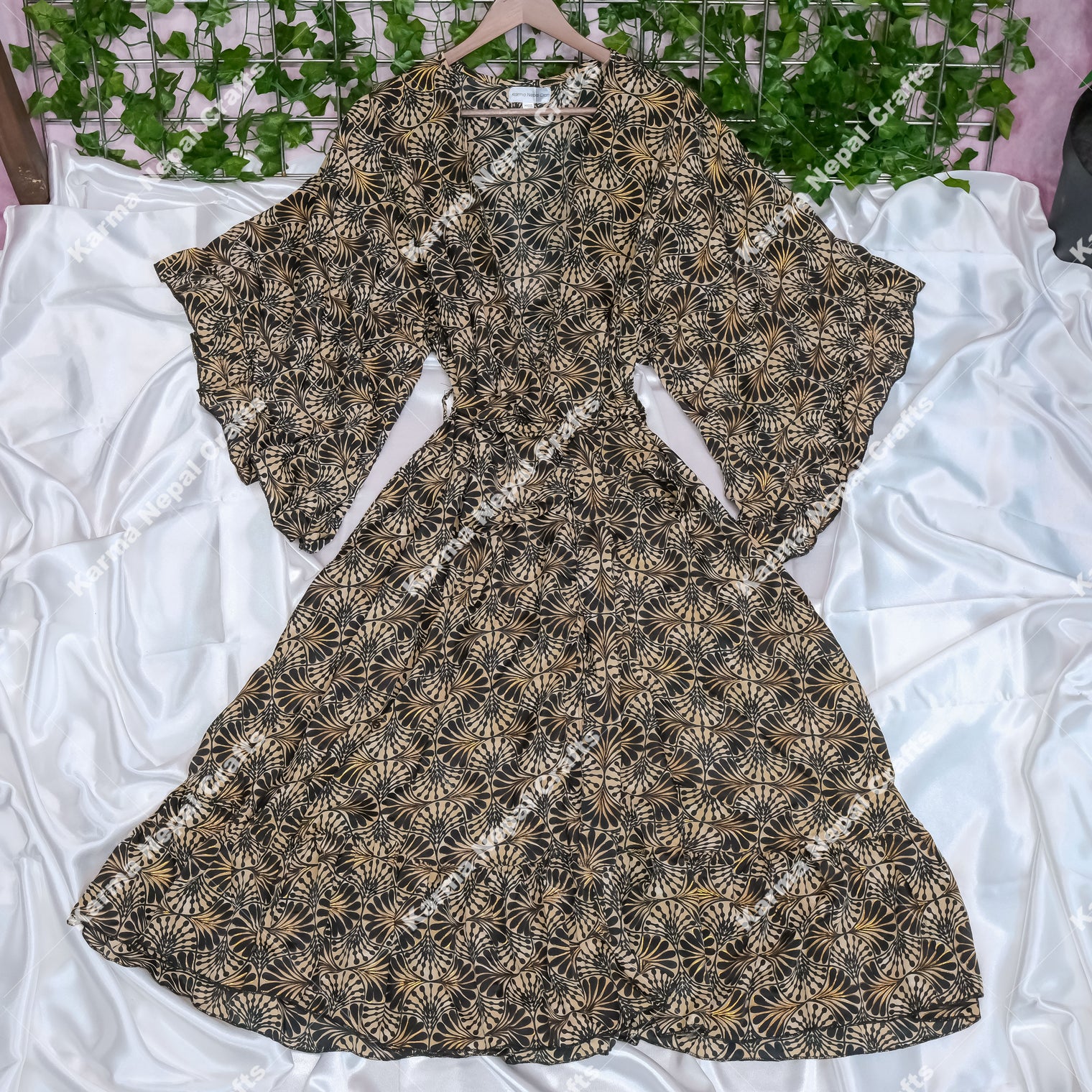 Sienna Moon Long Kimono with Ruffle Sleeve