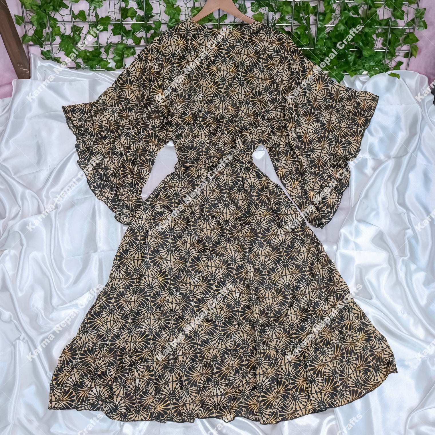 Sienna Moon Long Kimono with Ruffle Sleeve