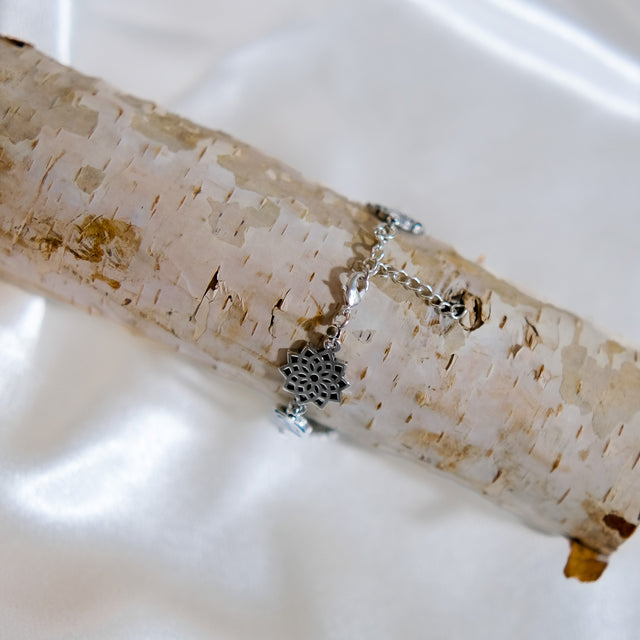 Seven Chakra Metal Bracelet