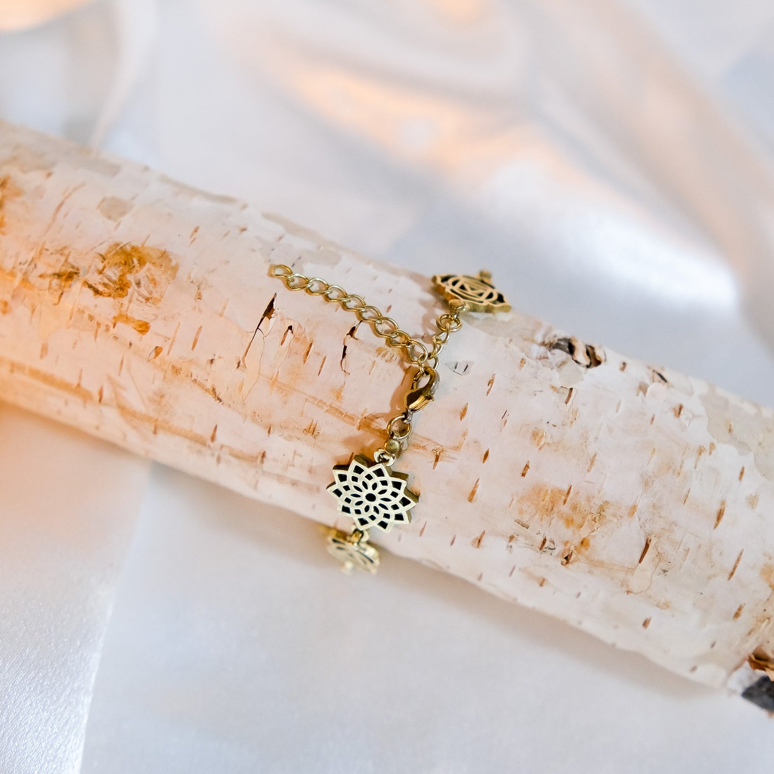 Seven Chakra Metal Bracelet