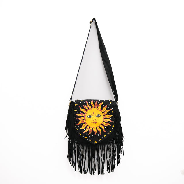 Solstice Fringe Sun Boho Bag