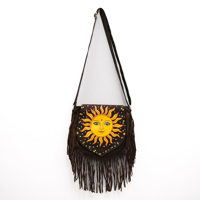 Solstice Fringe Sun Boho Bag
