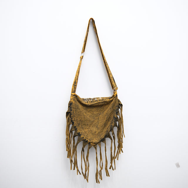 Celestial Stonewashed Crossbody Fringe Bag